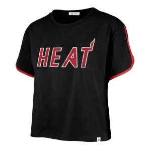 '47 Brand Miami HEAT Wordmark Women's Crop Tee