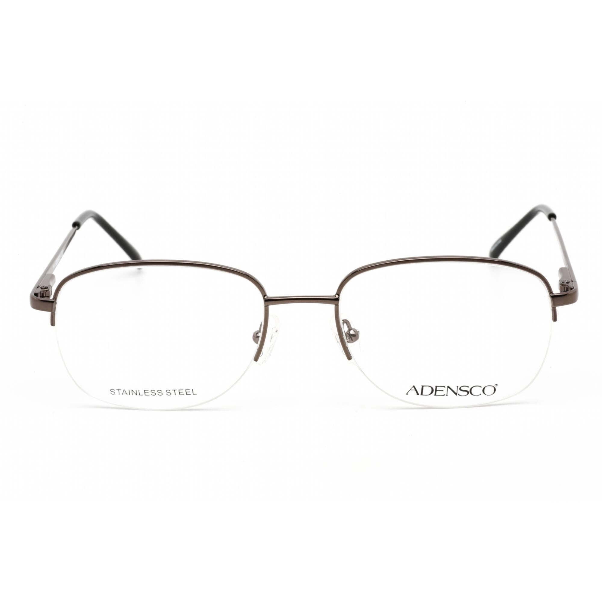 Adensco Men's Eyeglasses - Half Rim Gunmetal Stainless Steel Frame | Bill/N 03WK 00