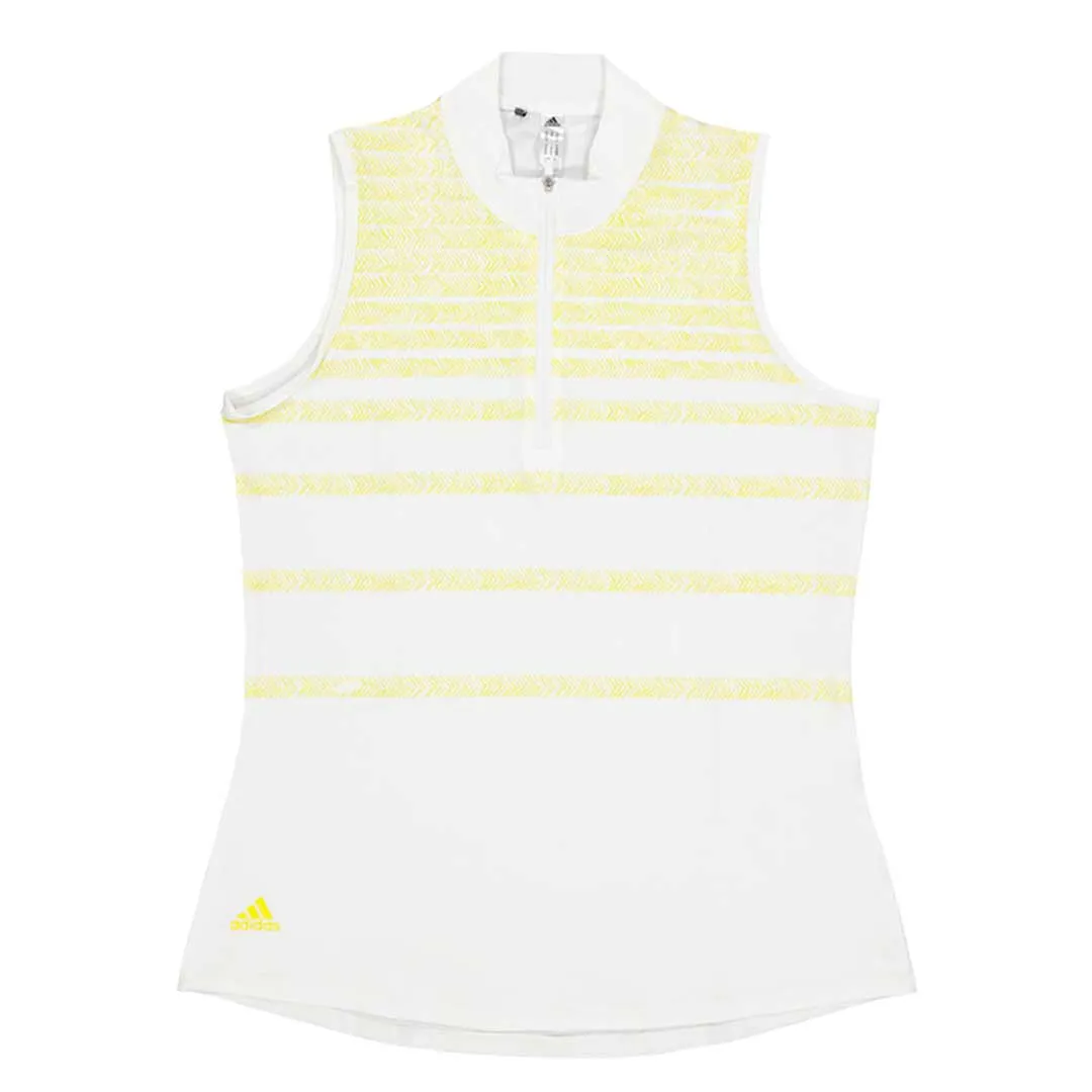 adidas - Women's Herringbone Stripe Sleeveless Polo (HN9321)