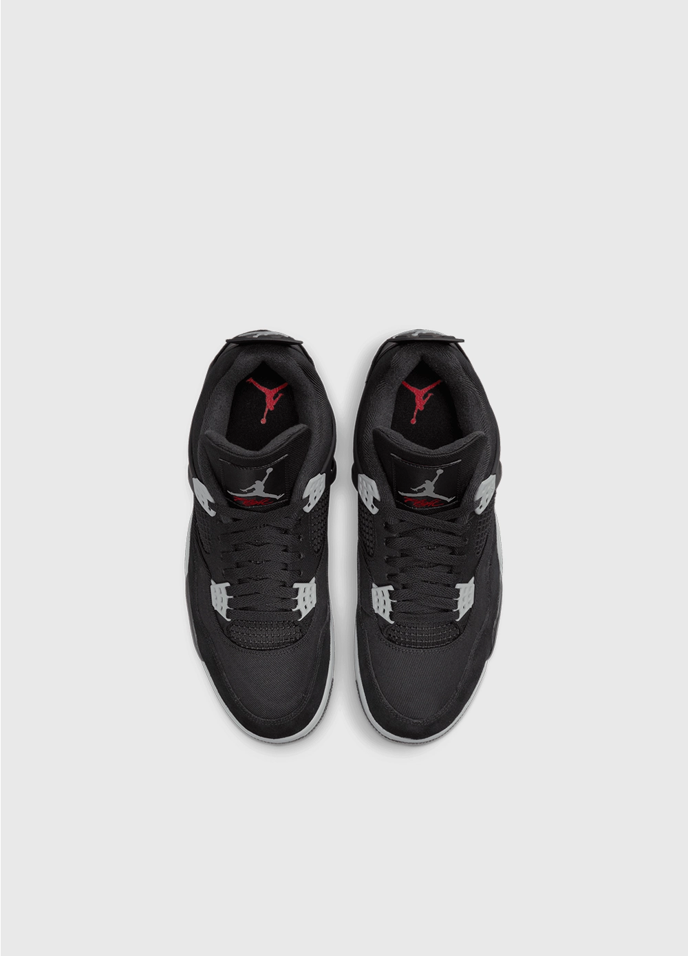 Air Jordan 4 'Black and Light Steel' Sneakers