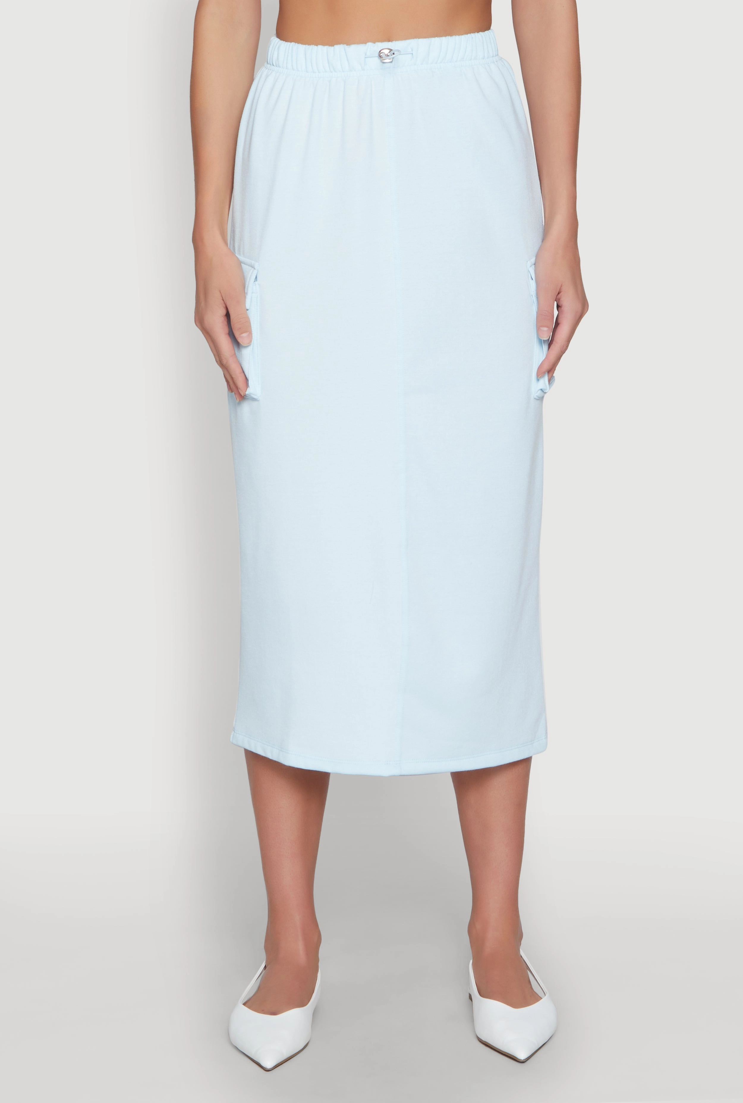 Almost Famous Fleece Cargo Skirt