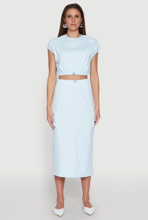 Almost Famous Fleece Cargo Skirt
