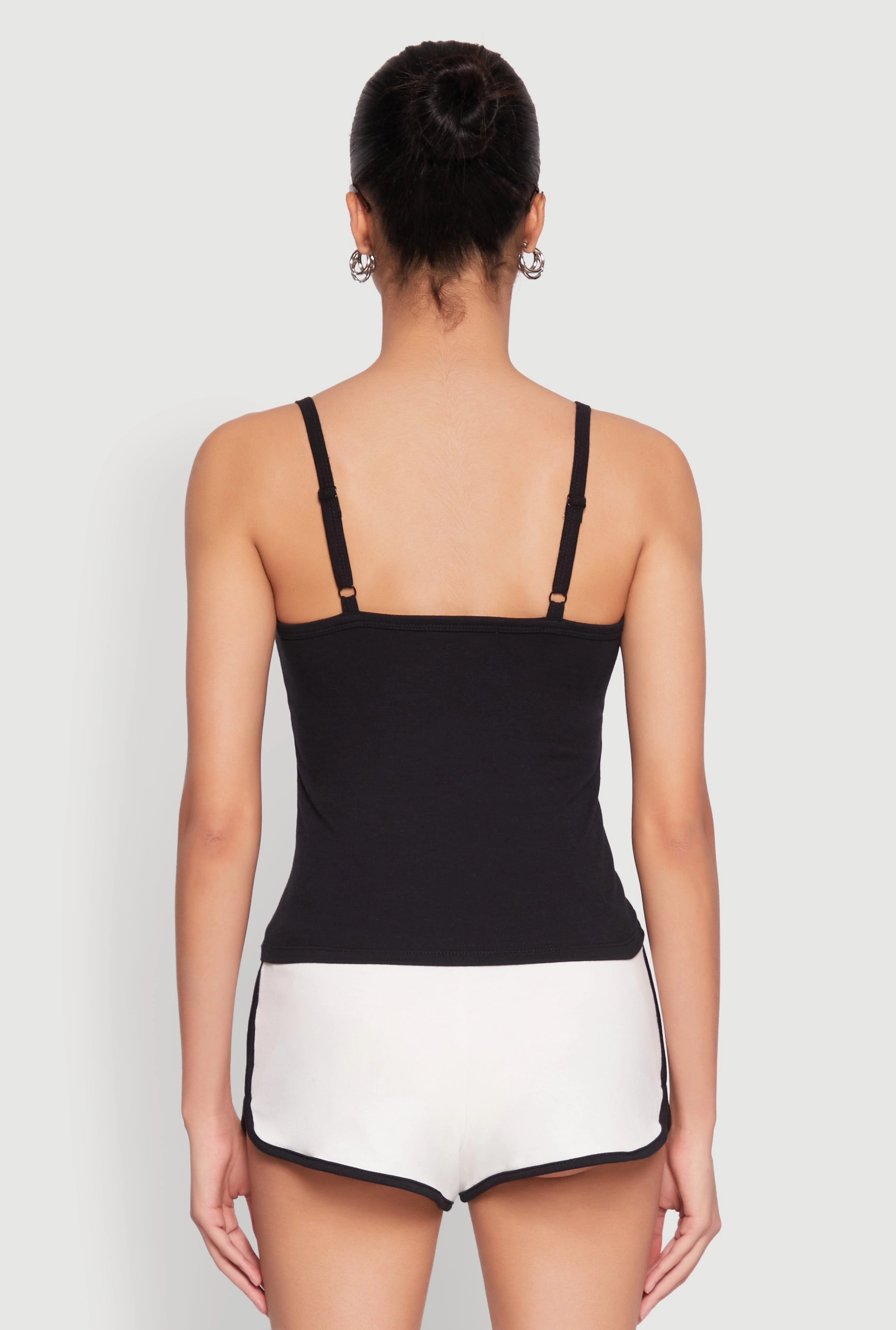 Almost Famous Graphic Print Cropped Cami