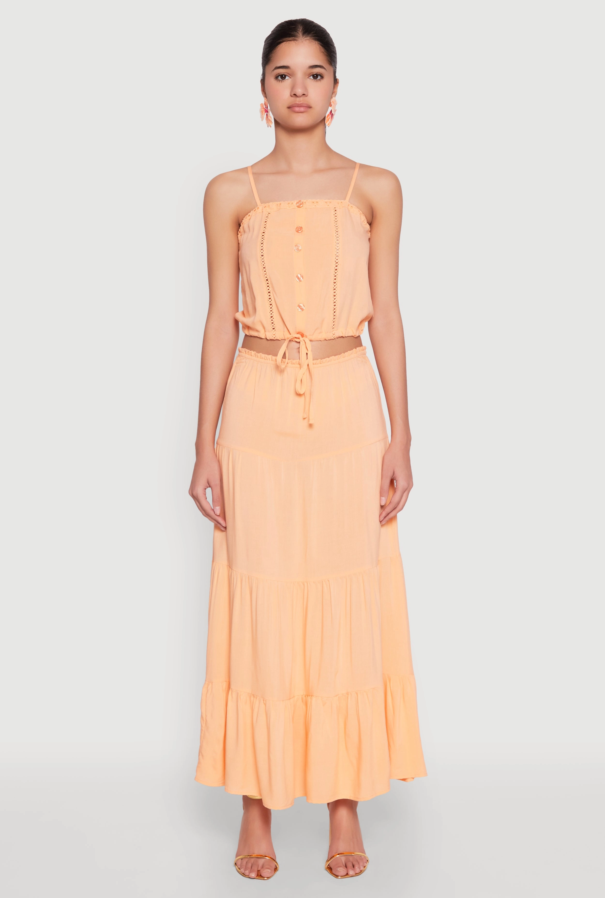 Almost Famous High Waist Tiered Skirt
