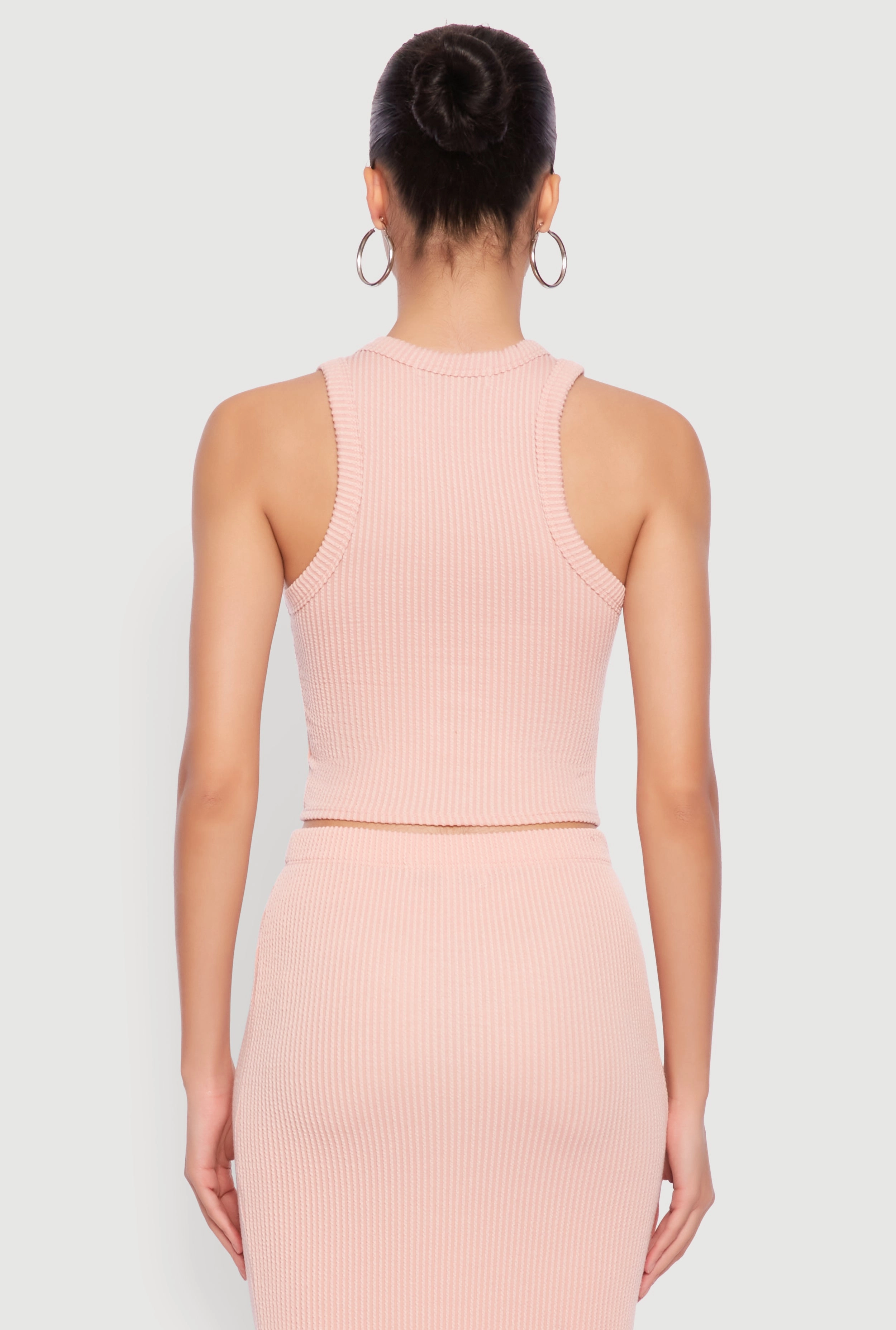 Almost Famous Ribbed Knit Racerback Tank Top