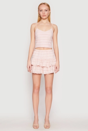 Almost Famous Tiered Mini Skirt