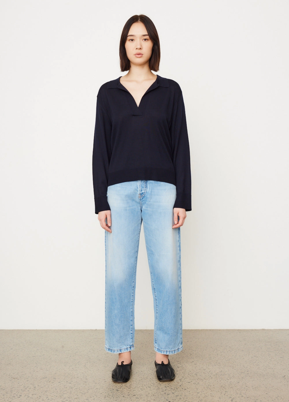 Amor Collared Knit Sweater
