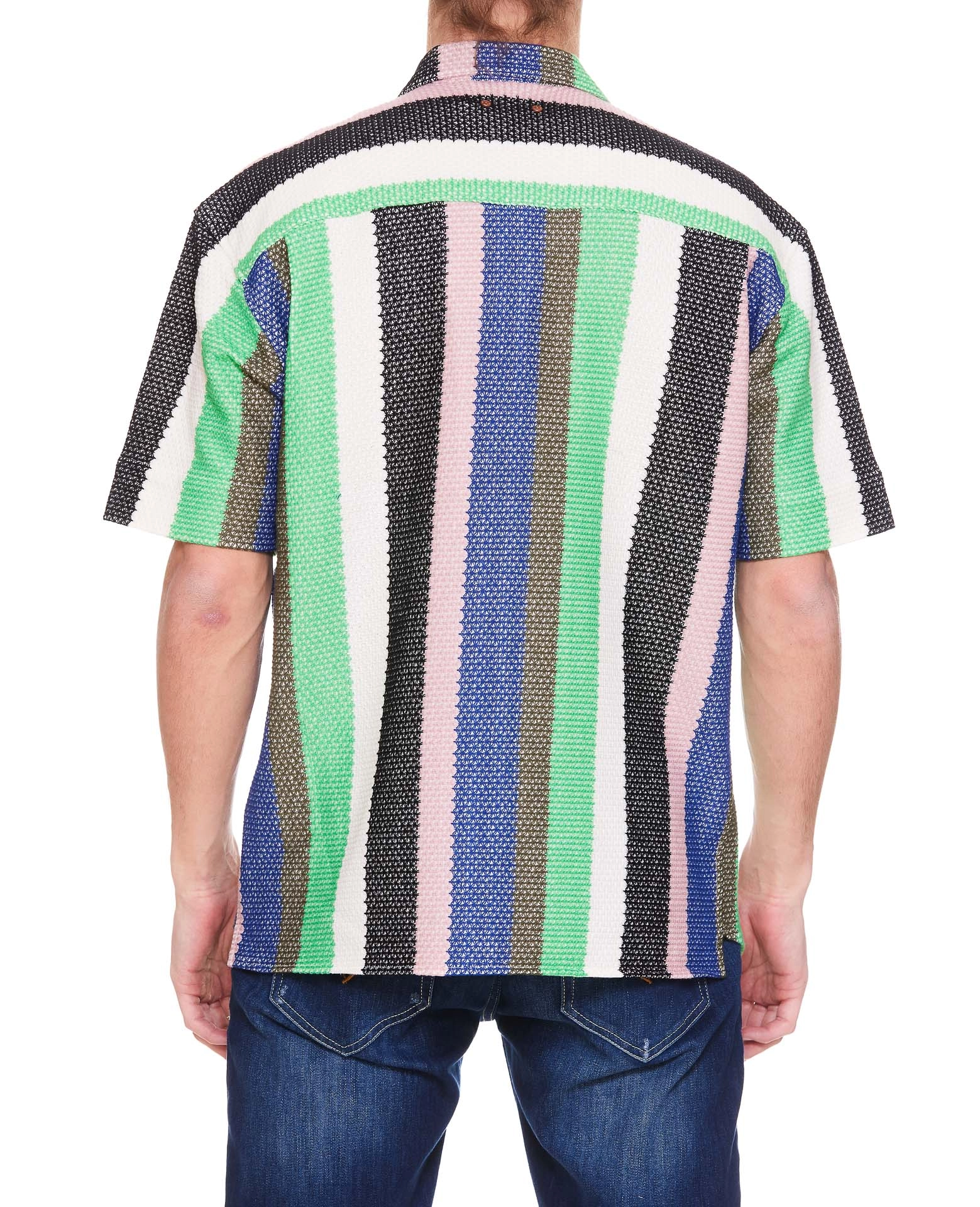Andersson Bell Striped Short Sleeved Knitted Shirt