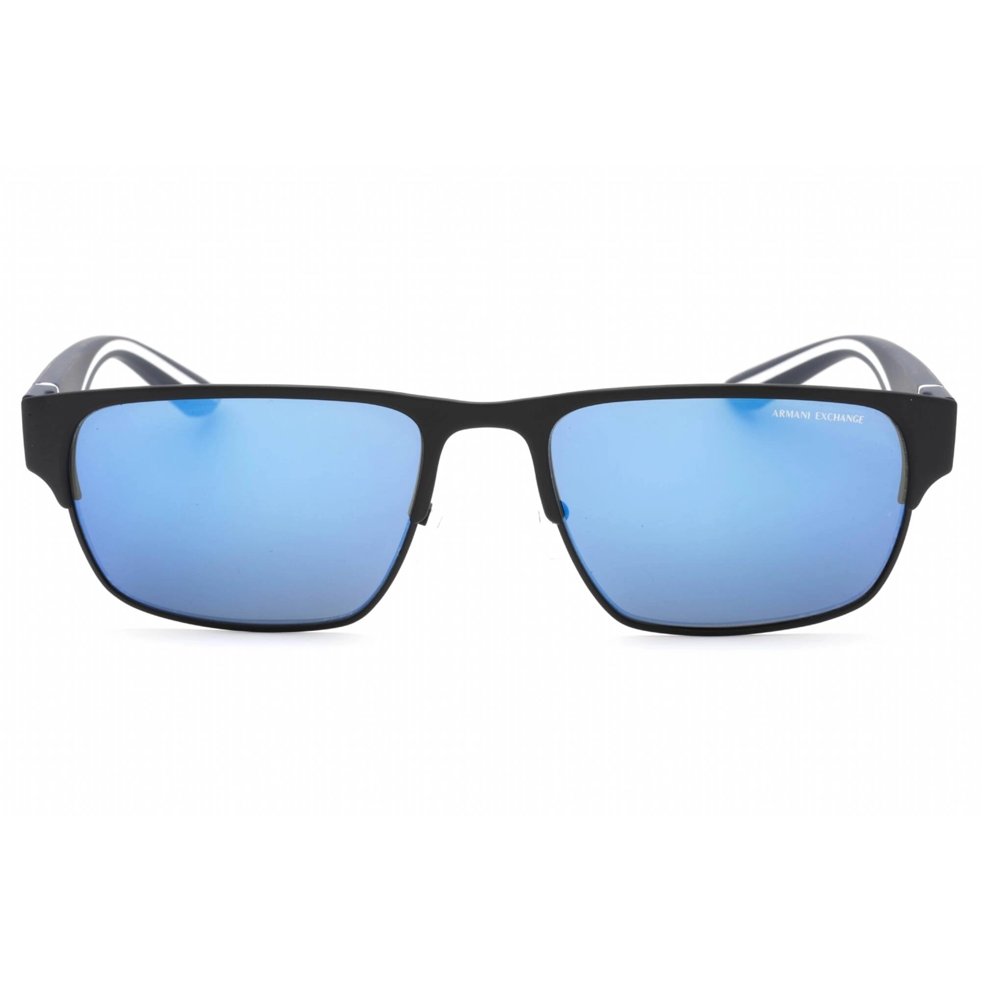 Armani Exchange Men's Sunglasses - Matte Blue Rectangular Frame | 0AX2046S 609955