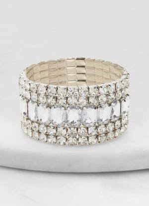 Assorted Rhinestone Stretch Bracelets