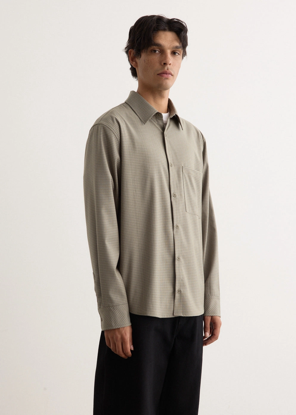 Azure Relaxed Check Shirt