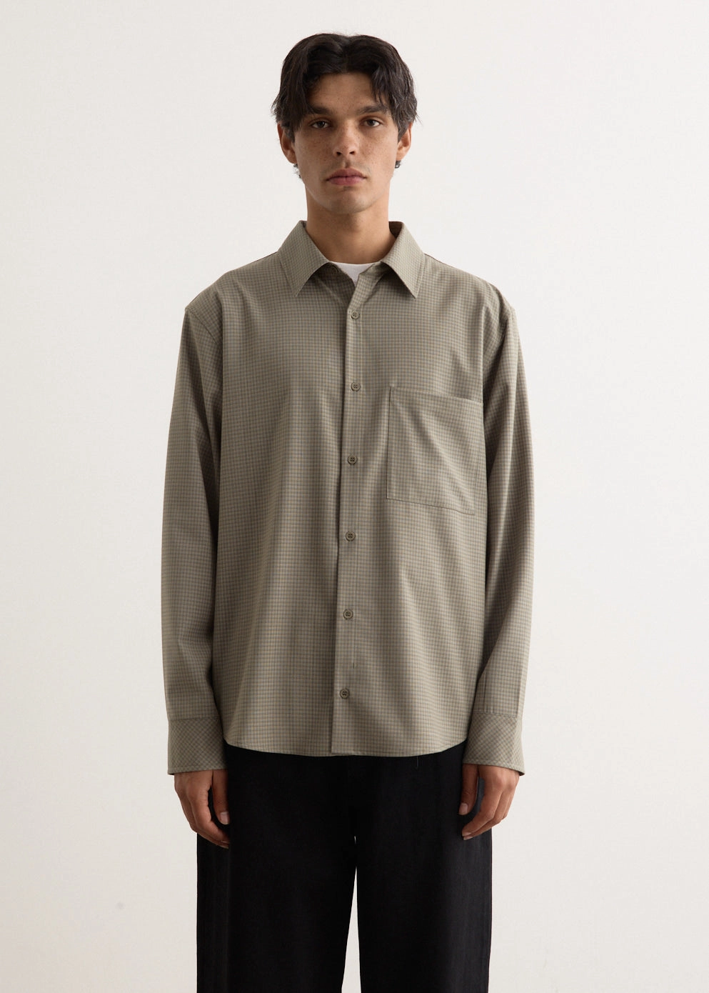 Azure Relaxed Check Shirt