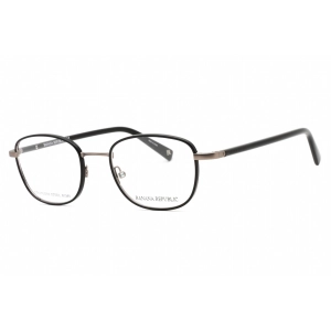 Banana Republic Men's Eyeglasses - Black Oval Full Rim Metal Frame | IRA 0807 00