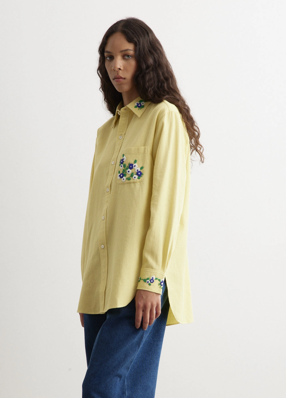 Beaded Chicory Long Sleeve Shirt