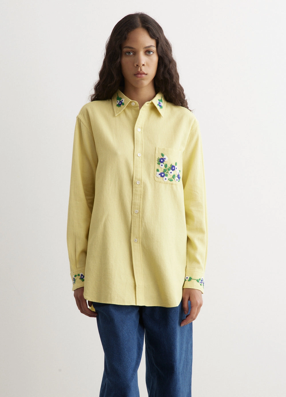 Beaded Chicory Long Sleeve Shirt