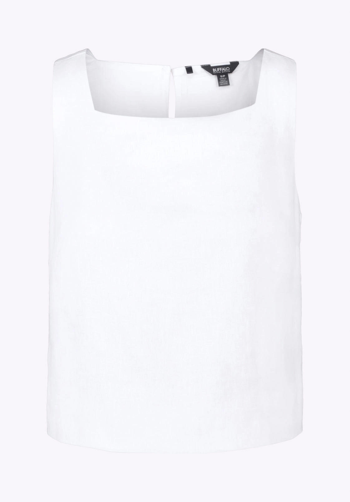 Benedita Women's Sleeveless Linen Top, Off-White - WT0186P