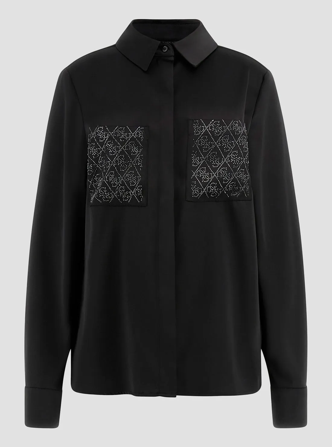 Black Marguerite Hotfix Shirt