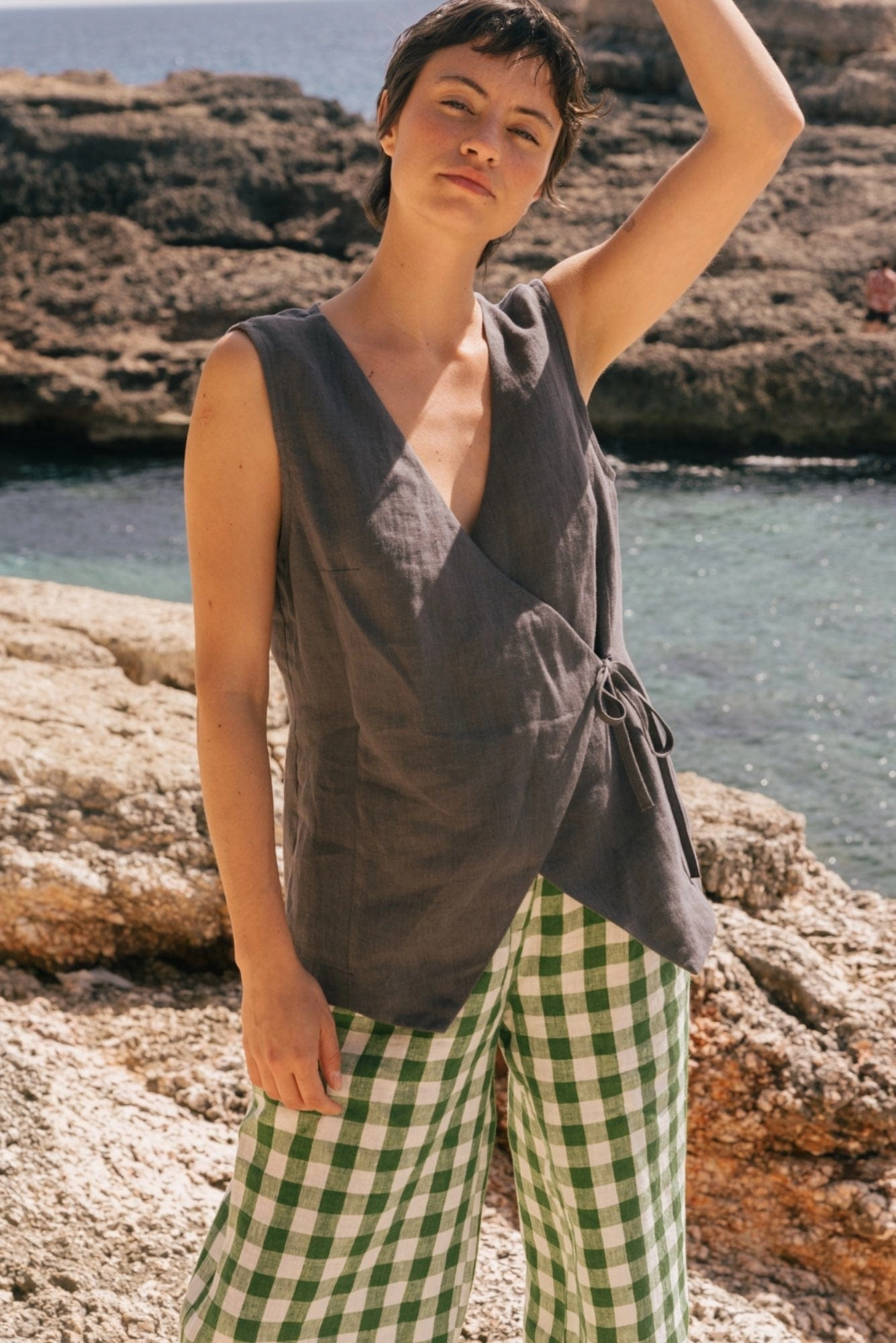 Blanca Women's Linen Sleeveless Top | Multiple Colours