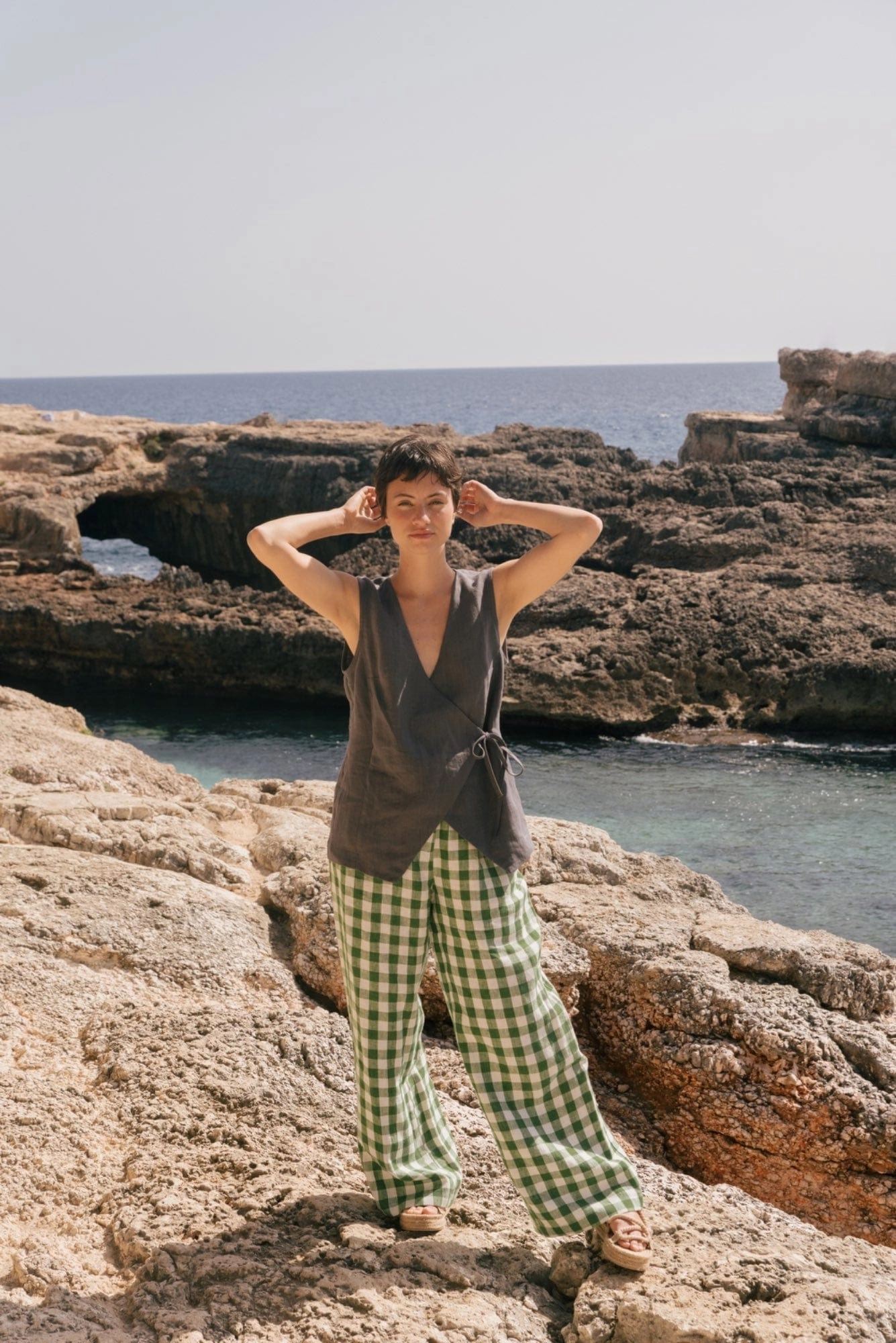 Blanca Women's Linen Sleeveless Top | Multiple Colours