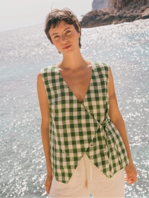 Blanca Women's Linen Sleeveless Top | Multiple Colours
