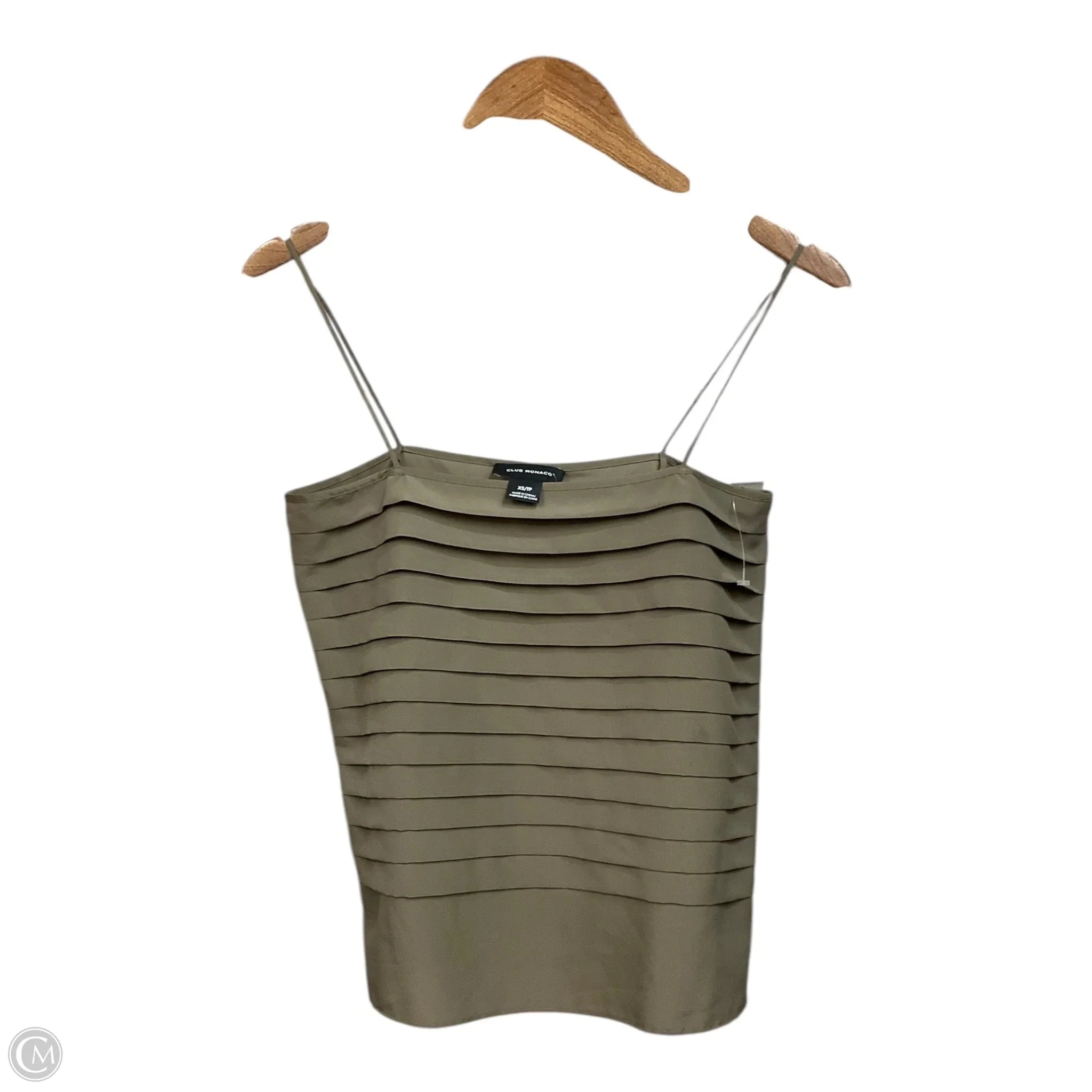 Blouse Sleeveless By Club Monaco In Green, Size: Xs