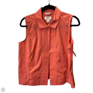 Blouse Sleeveless By Talbots In Orange, Size: 12