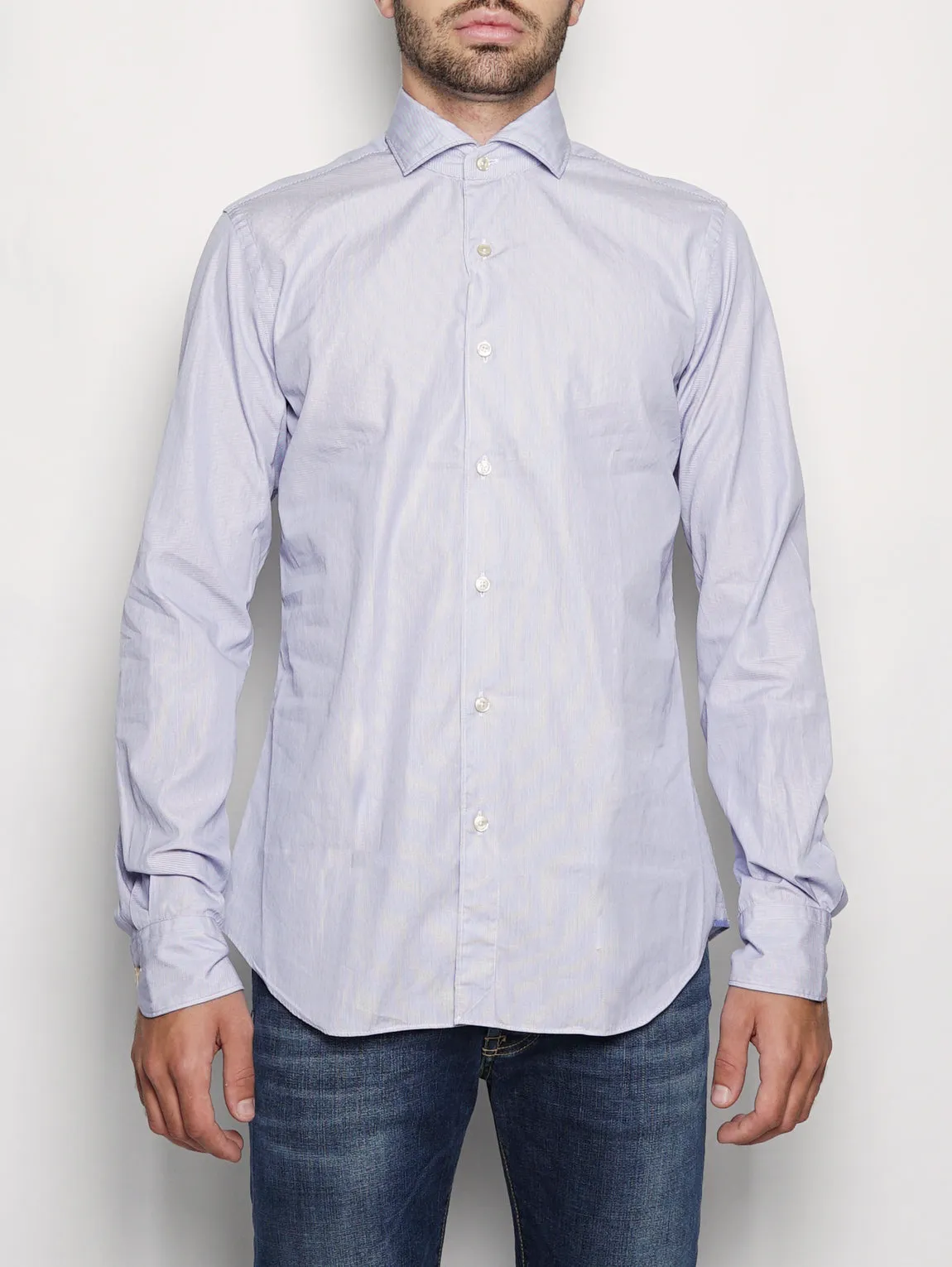 Blue / White Striped Shirt