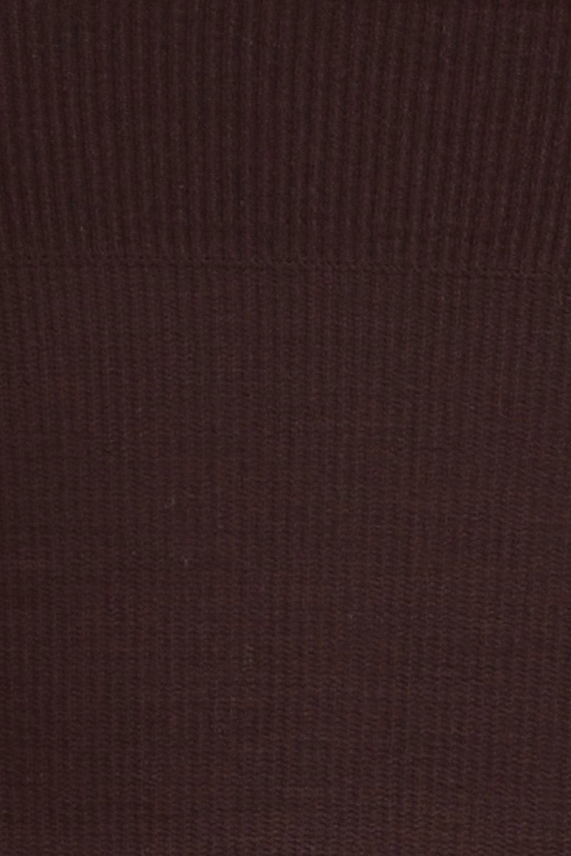 Brown Crop Singlet Top Seamless