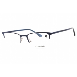 Calvin Klein Men's Eyeglasses - Clear Demo Lens Blue Rectangular Frame | CK22118 438