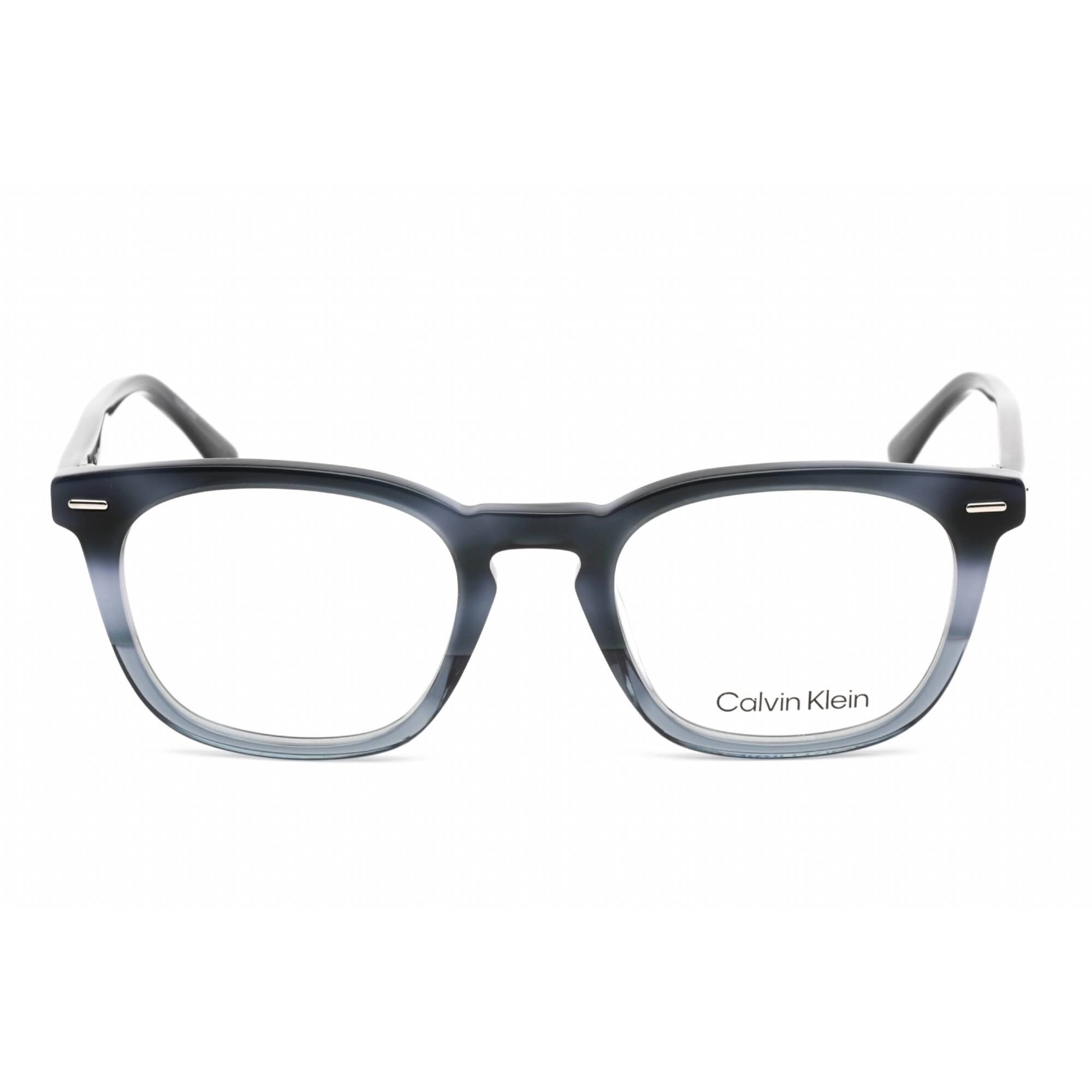 Calvin Klein Men's Eyeglasses - Rectangular Blue Havana Plastic Frame | CK21711 421