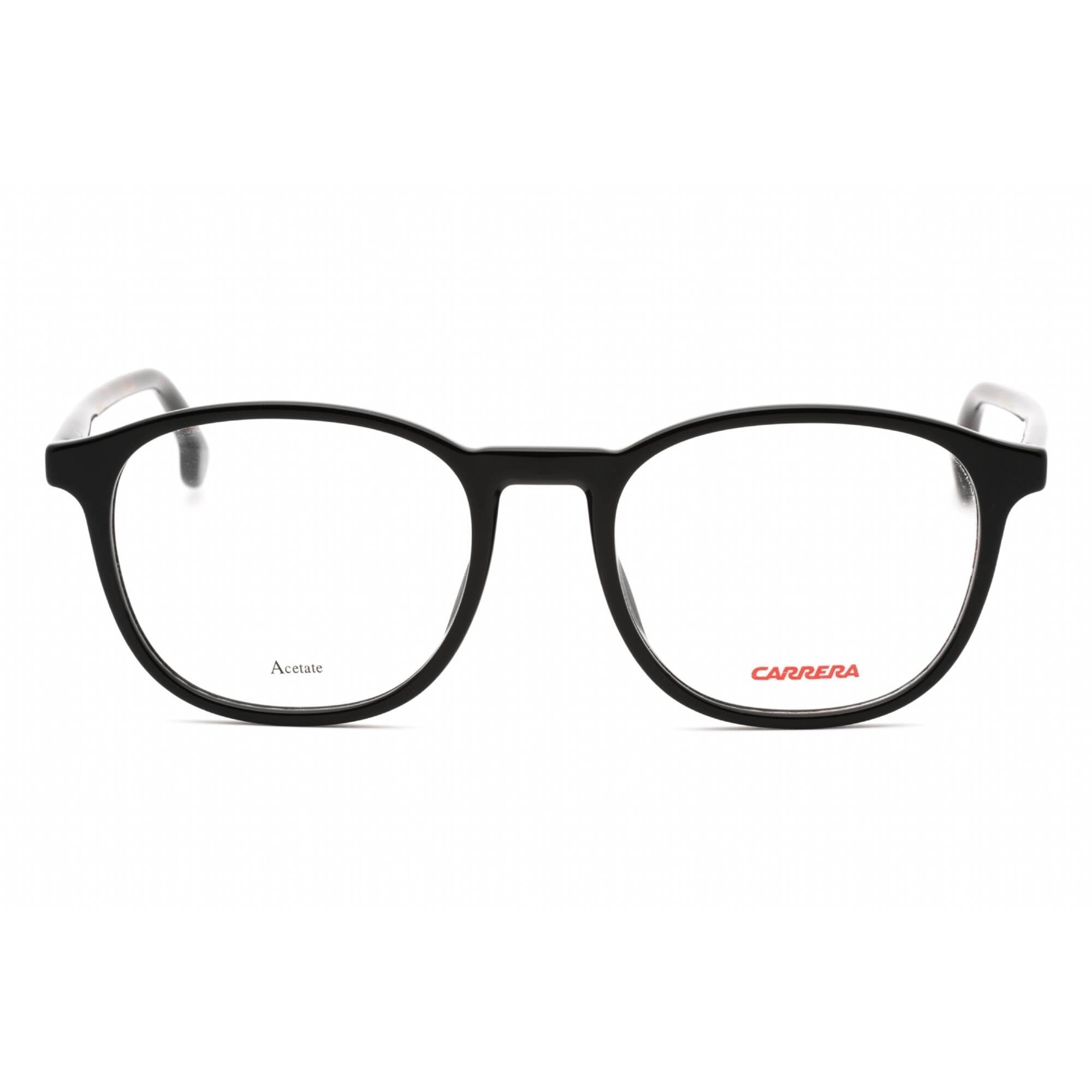 Carrera Men's Eyeglasses - Havana Black Round Plastic Frame | CARRERA 215 0581 00
