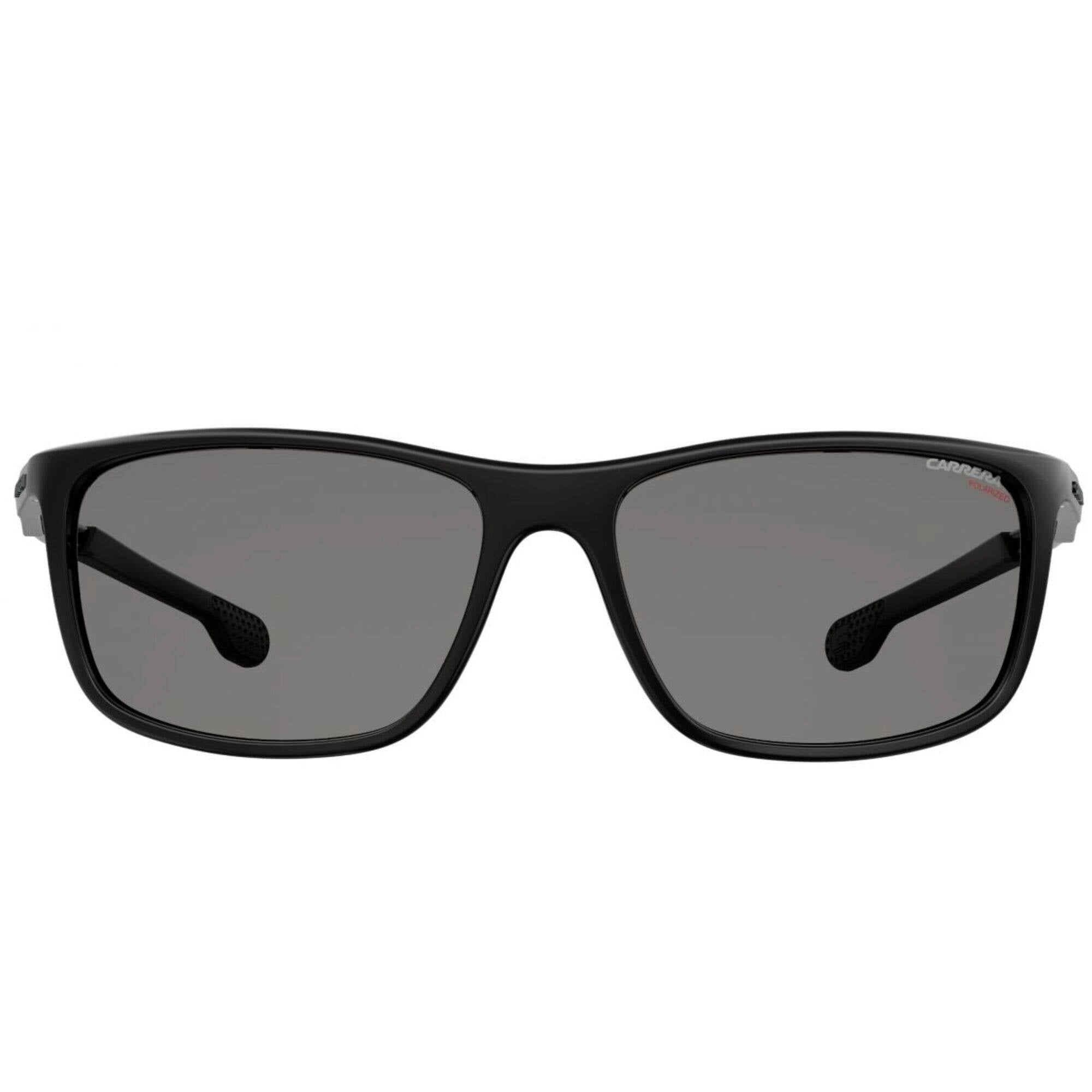 Carrera Men's Sunglasses - Black Rectangular Frame Grey Polarized Lens | 4013/S 807