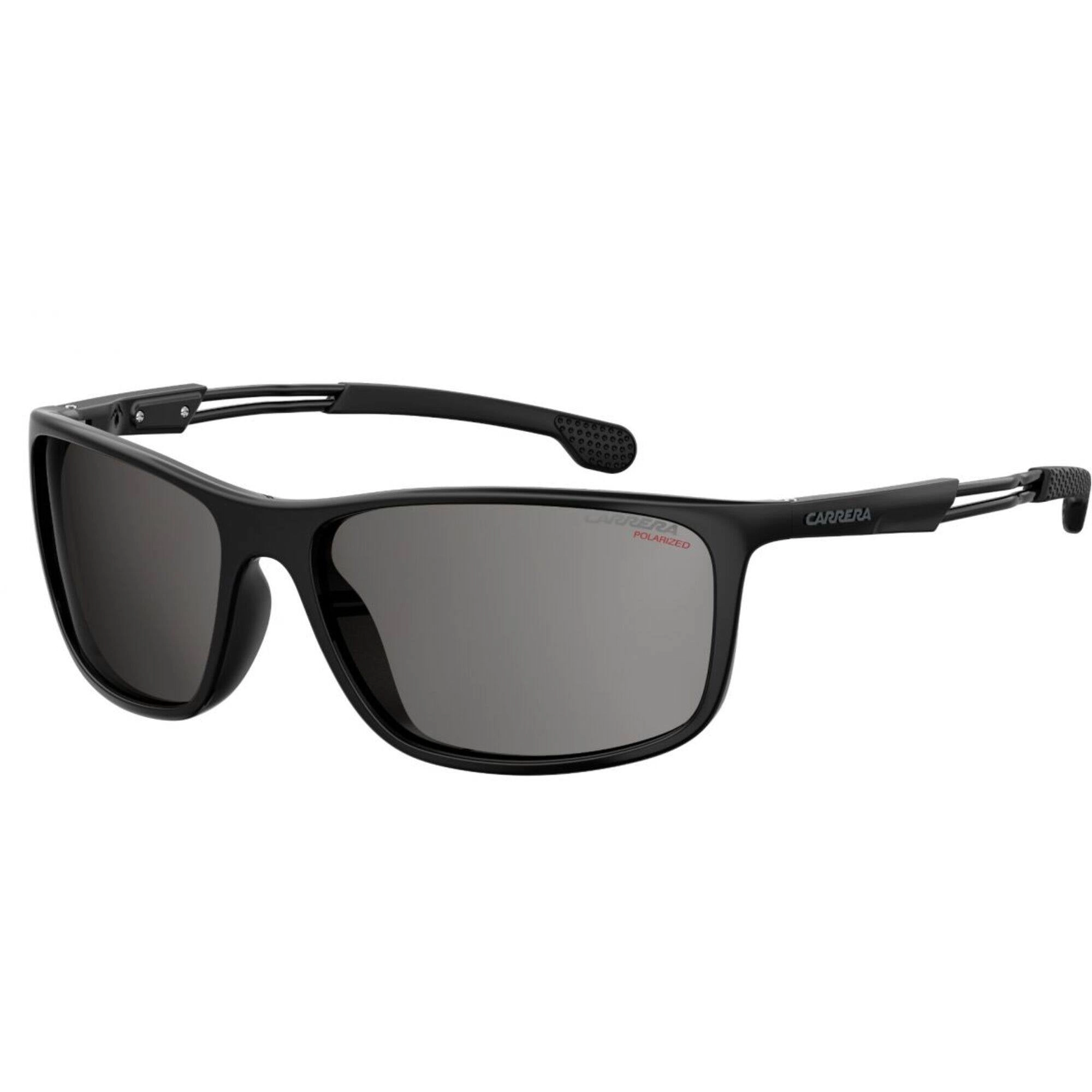 Carrera Men's Sunglasses - Black Rectangular Frame Grey Polarized Lens | 4013/S 807