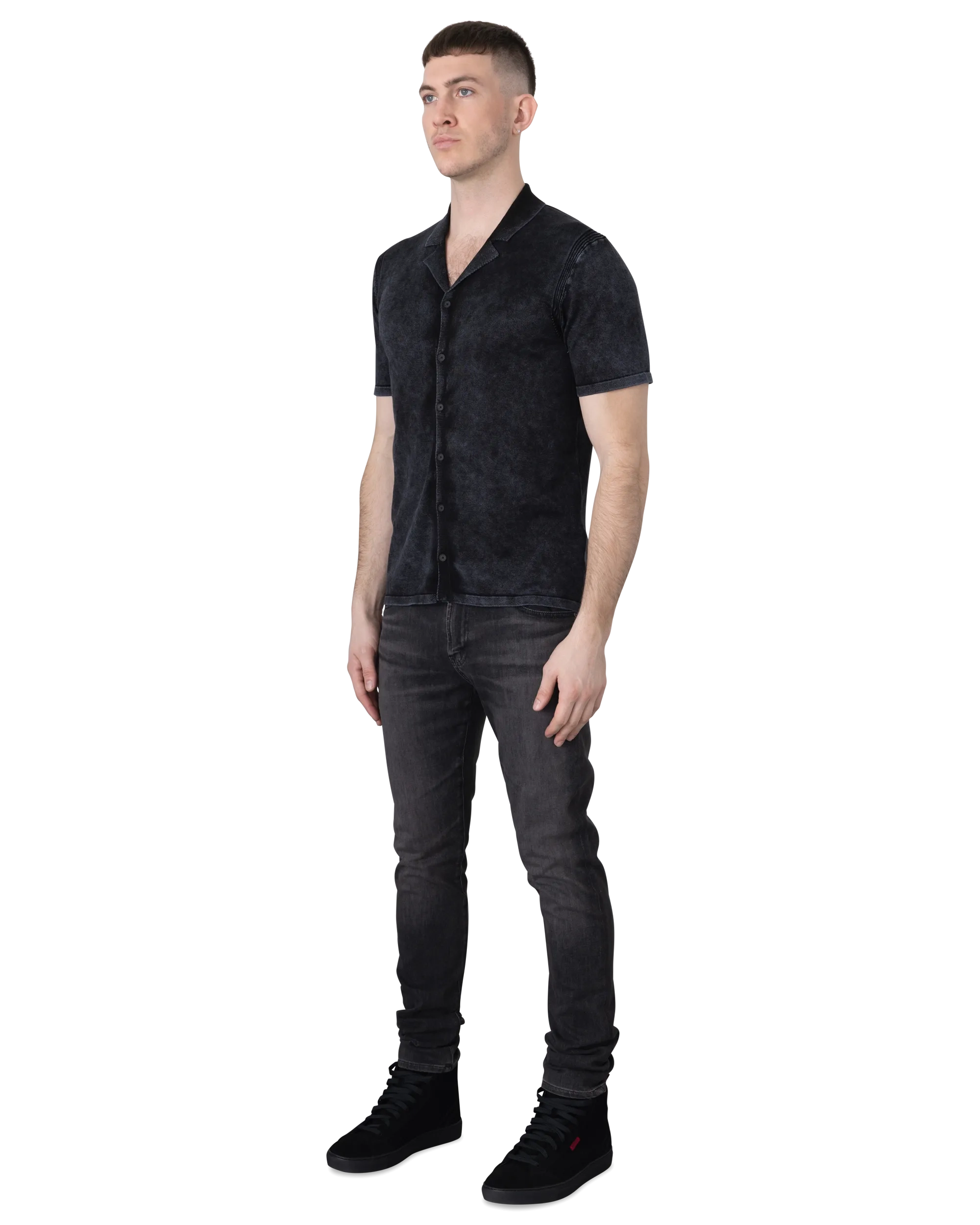 Carter Marble Washed Short Sleeve Shirt