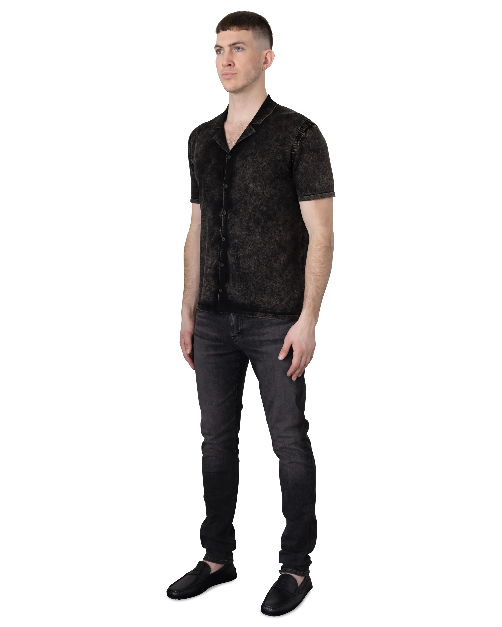 Carter Marble Washed Short Sleeve Shirt