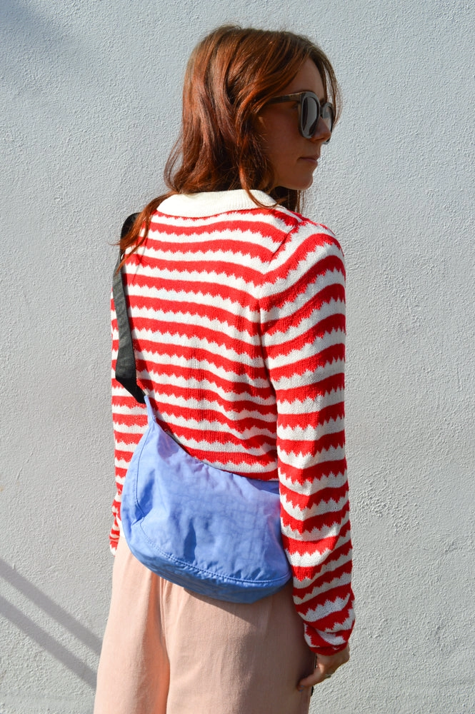 Compania Fantastica Red Stripe Cardigan