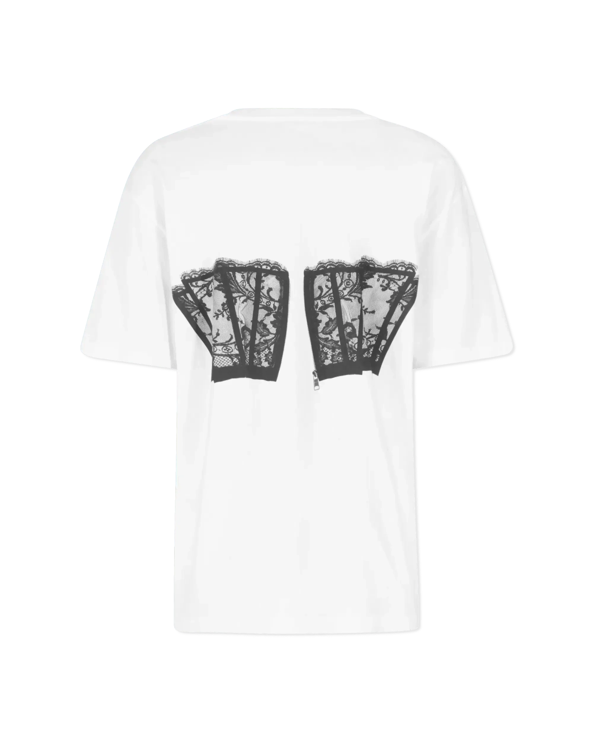 Corset Lace Short Sleeve T-Shirt