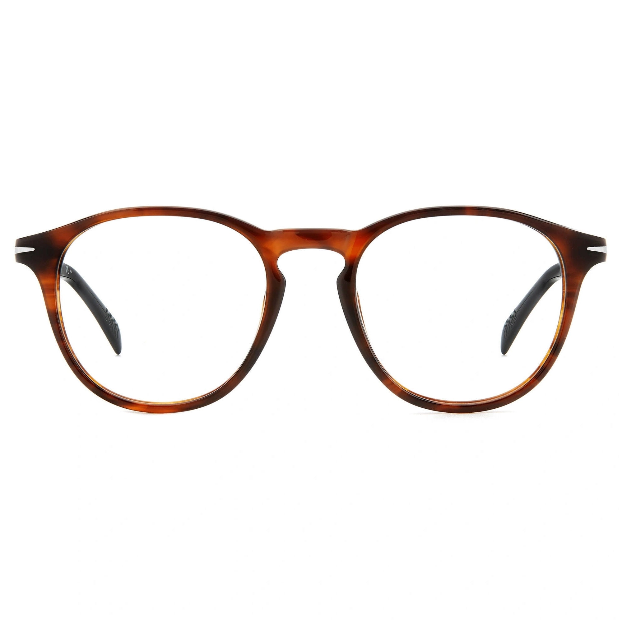 David Beckham Men's Eyeglasses - Brown Horn Acetate Full Rim Frame | DB 1126 0EX4