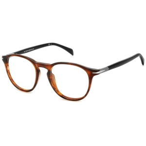 David Beckham Men's Eyeglasses - Brown Horn Acetate Full Rim Frame | DB 1126 0EX4