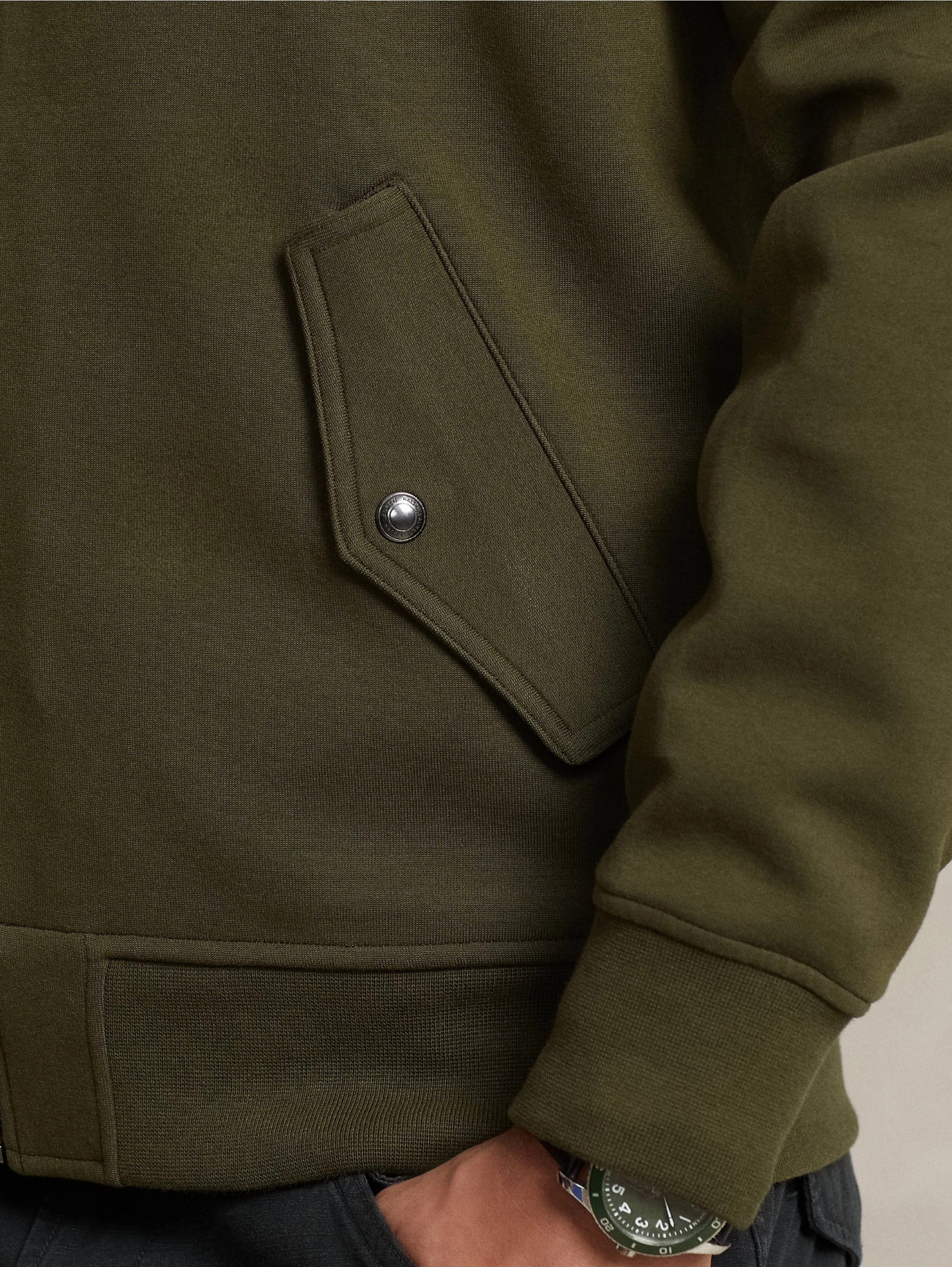 Double Knit Green Bomber