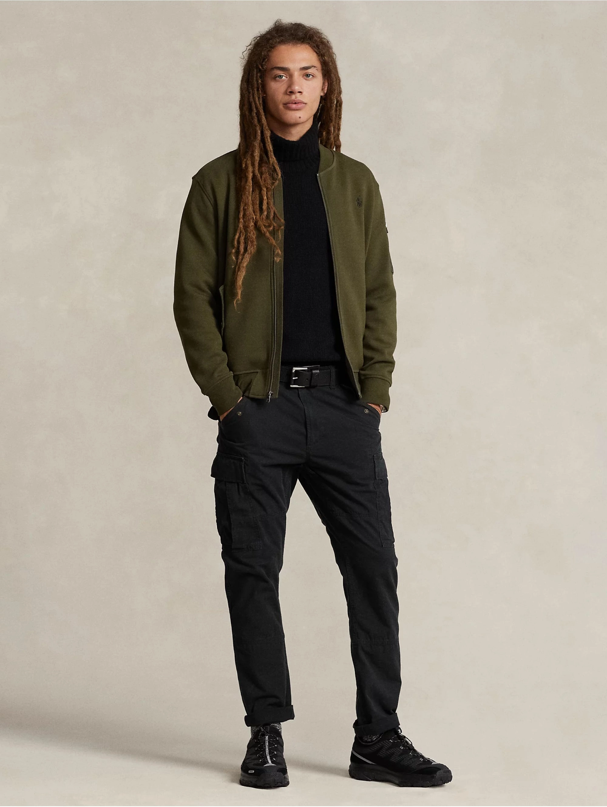 Double Knit Green Bomber