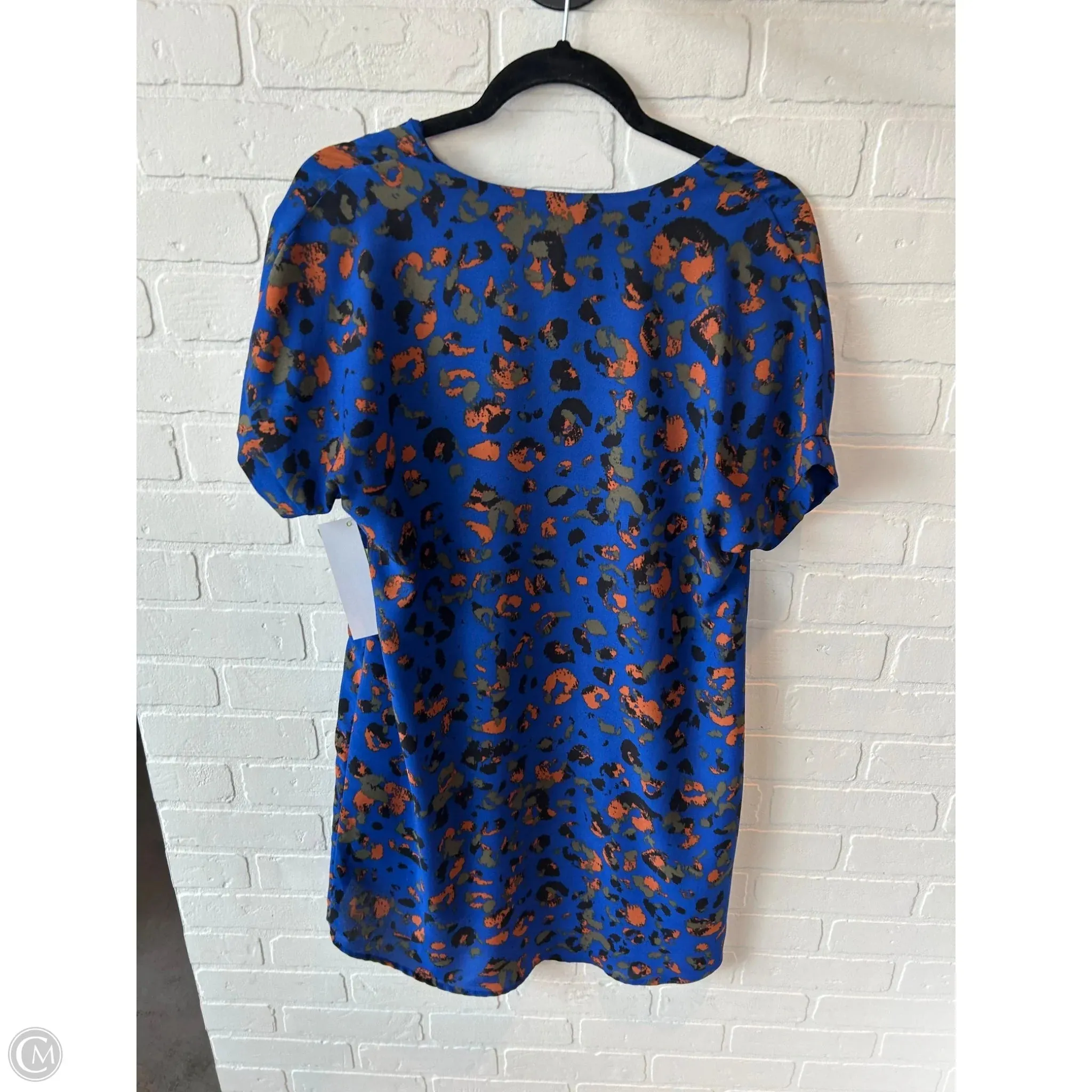 Dress Work By Peyton Jensen In Blue & Orange, Size: S