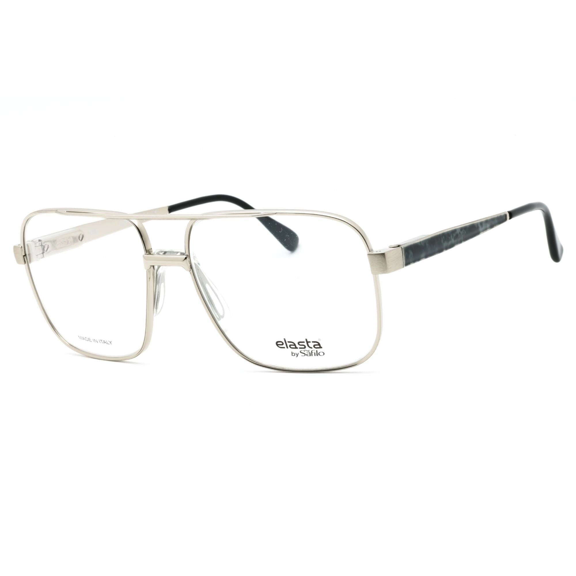 Elasta Men's Eyeglasses - Grey Marble Navigator Full Rim Frame | E 3055 0L32 00