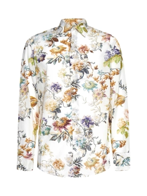 Etro Floral Print Long-Sleeved Shirt