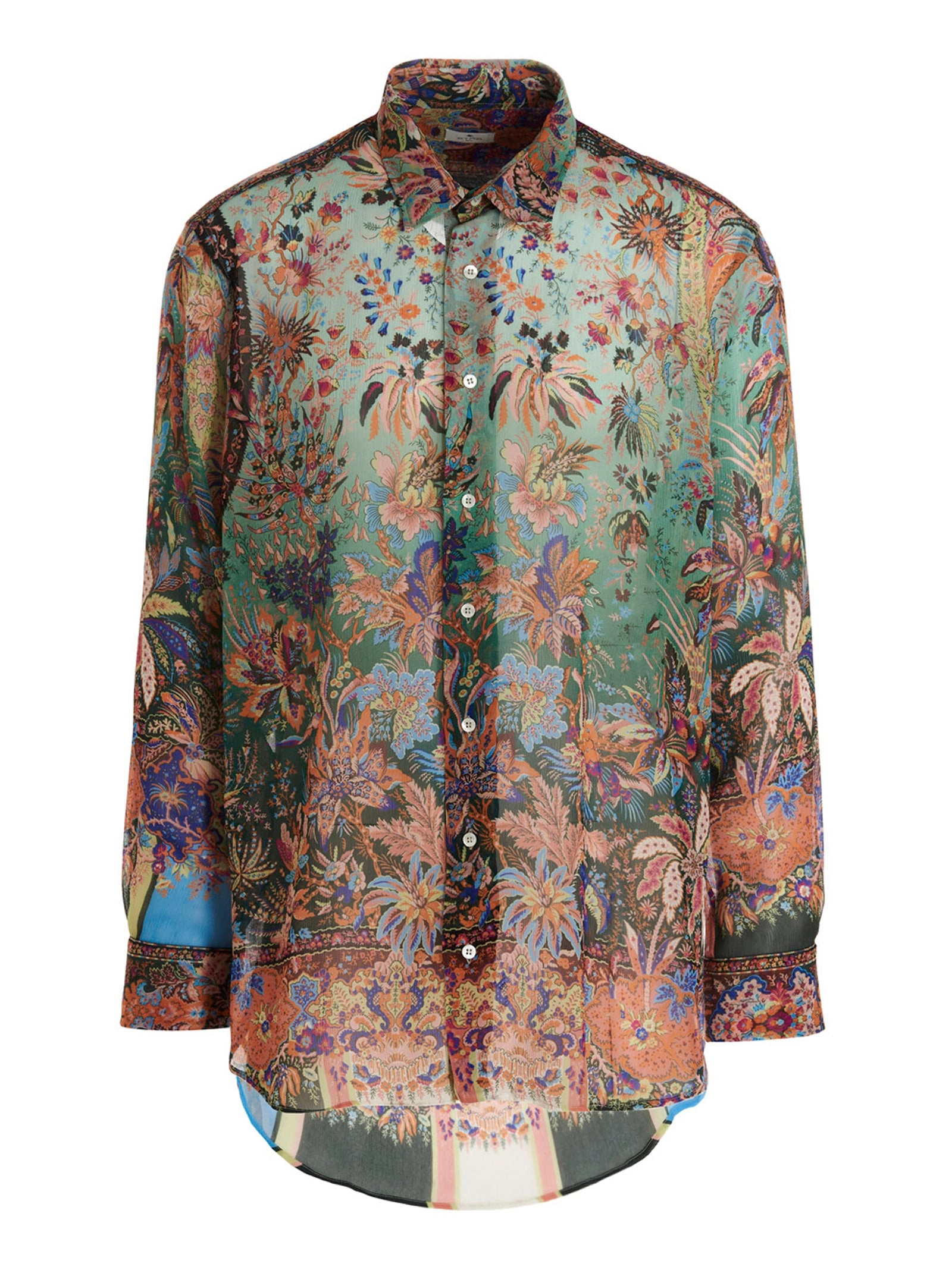 Etro Floral Printed Long-Sleeved Shirt