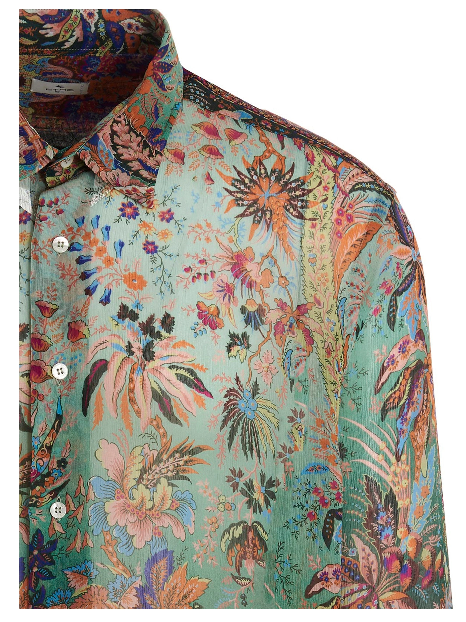 Etro Floral Printed Long-Sleeved Shirt