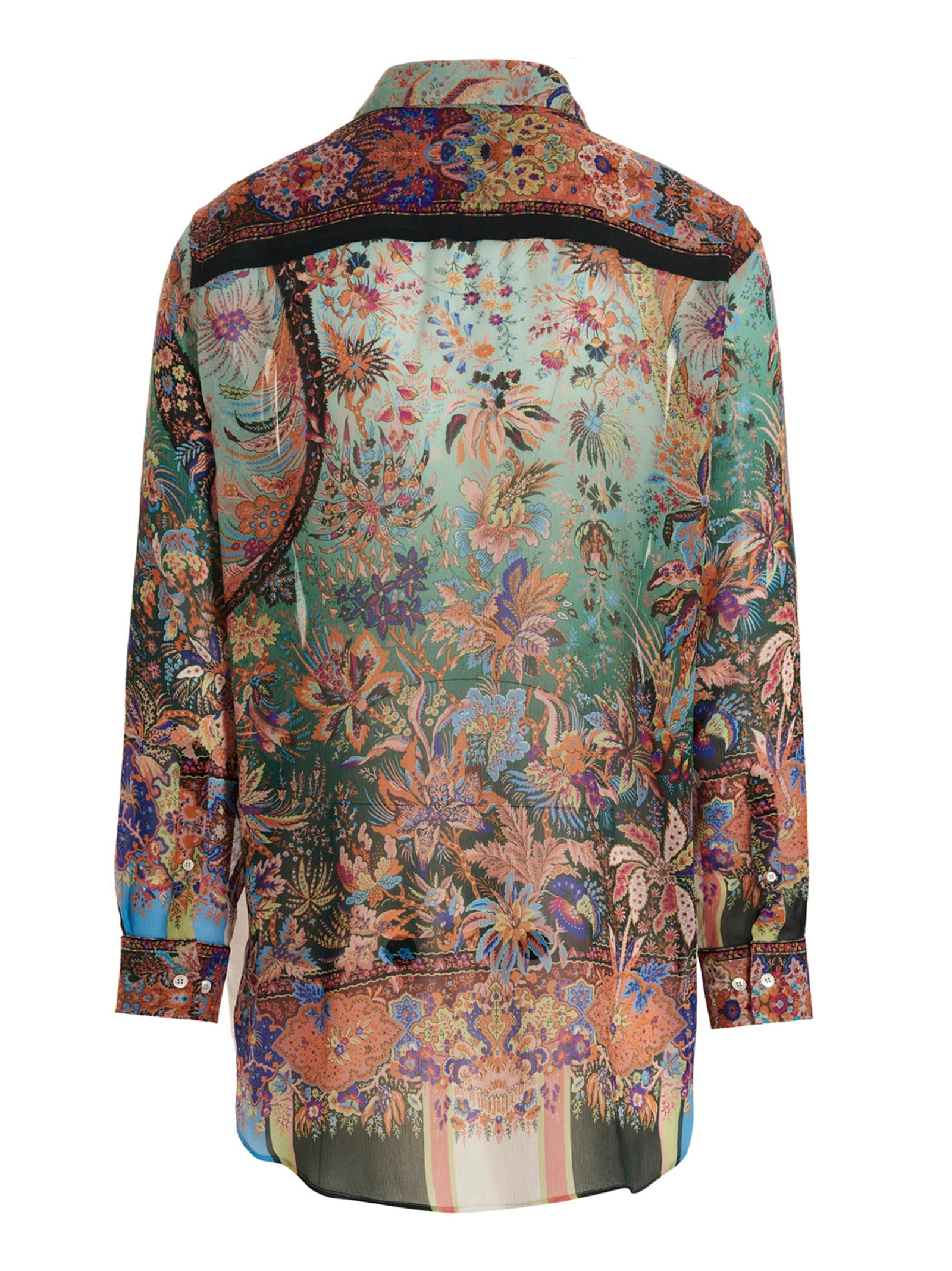 Etro Floral Printed Long-Sleeved Shirt