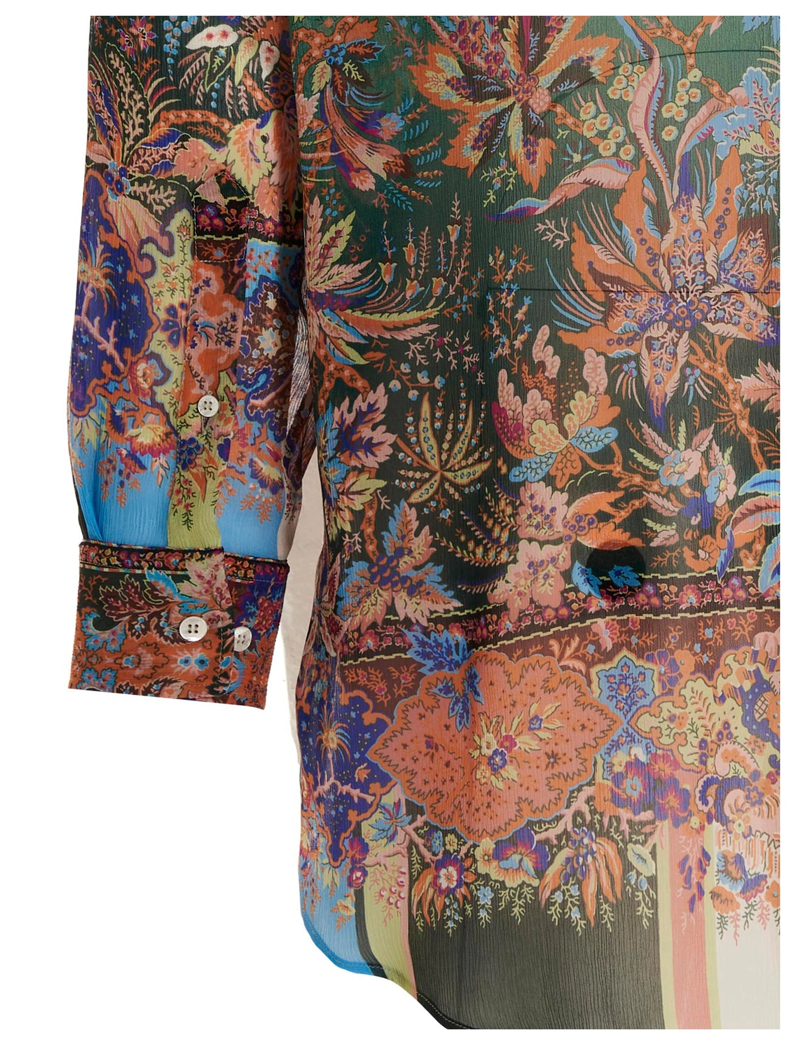 Etro Floral Printed Long-Sleeved Shirt