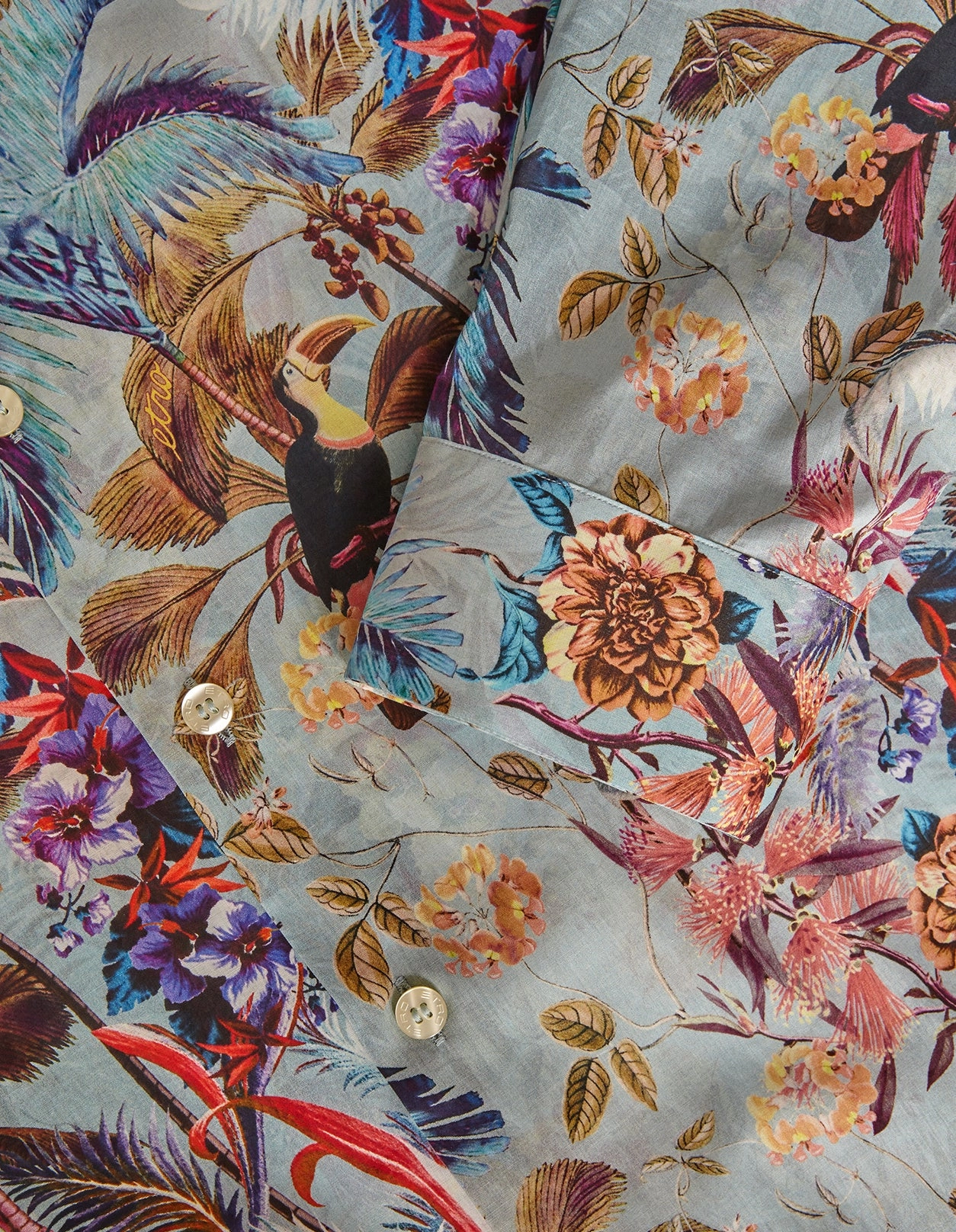 Etro Floral Printed Long-Sleeved Shirt