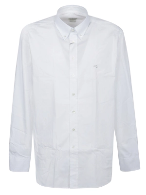 Etro Logo Embroidered Long-Sleeved Shirt